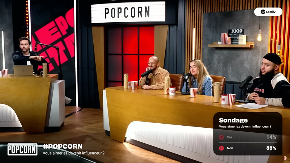 Popcorn - émission Twitch de Domingo